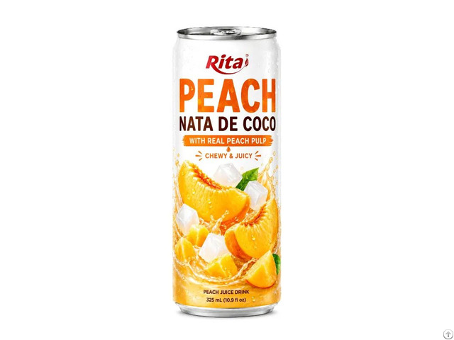 Peach Nata De Coco With Real