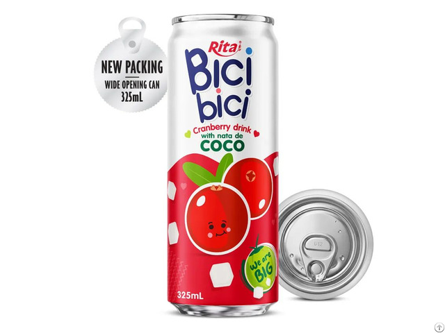 Cranberry Drink With Nata De Coco