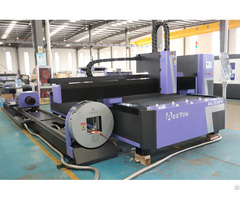 Acctek Plate And Tube Fiber Laser Cutting Machine With Rotary Axis