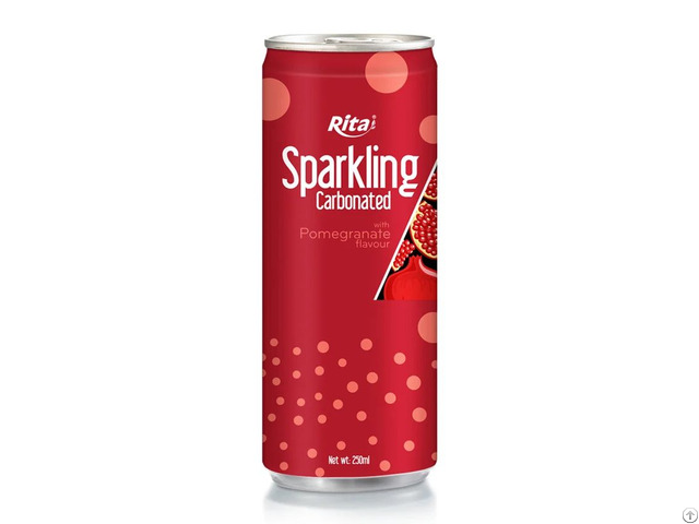 Sparkling Carbonated With Pomegranate Flavor