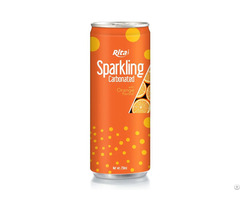 Supplier Sparkling Carbonated With Orange Flavor 250ml Can
