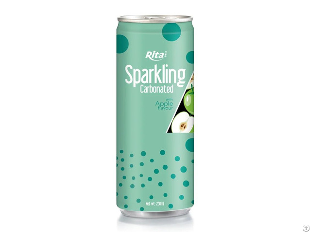 Refreshment Sparkling Carbonated With Apple Flavor 250ml Can