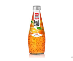 Basil Seed Drink With Orange Flavor 290ml Glass Bottle