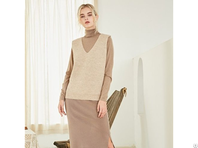 Women S V Neck Sweater Vest Supplier