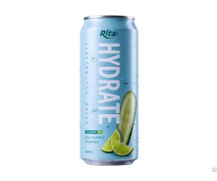 Cucumber And Lime Electrolyte Juice Drink In Aluminum Can