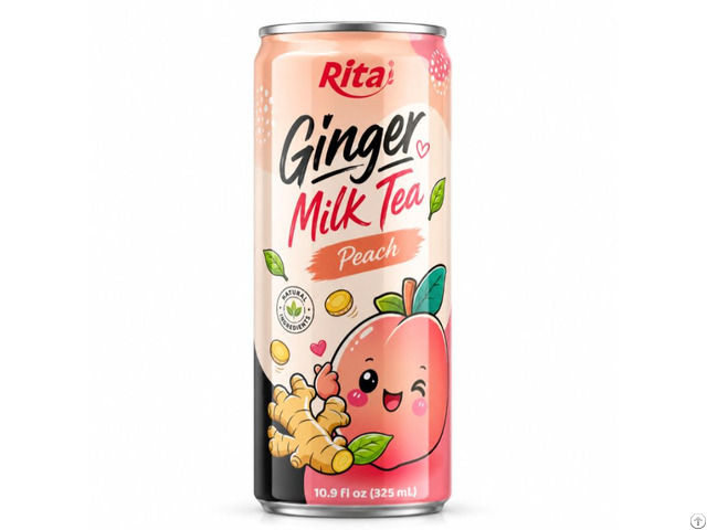 Ready To Drink Ginger Milk Tea With Peach