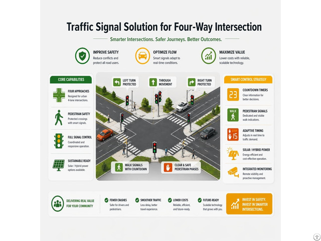 Traffic Signal Solution For Four Way Intersection