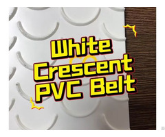 White Crescent Pvc Conveyor Belt