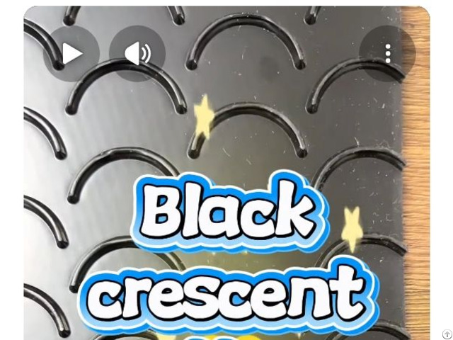 Black Crescent Patterned Pvc Conveyor Belt