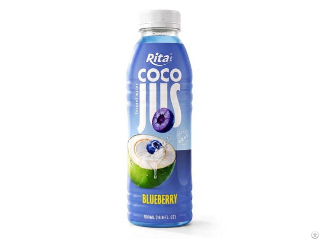 Coco Jus Real Coconut Water With Blueberry Juice 500ml 16 9 Fl Oz