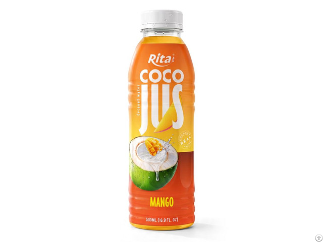 Coco Jus Real Coconut Water With Mango Juice 500ml 16 9 Fl Oz