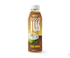 Coco Jus Real Coconut Water With Pear And Ginger Juice 500ml 16 9 Fl Oz