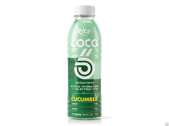 Rita Cucumber Coconut Water With Electrolytes 500ml Pet Bottle