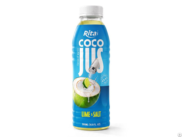 Coco Jus Real Coconut Water With Lime Juice And Salt 500ml Pet Bottle