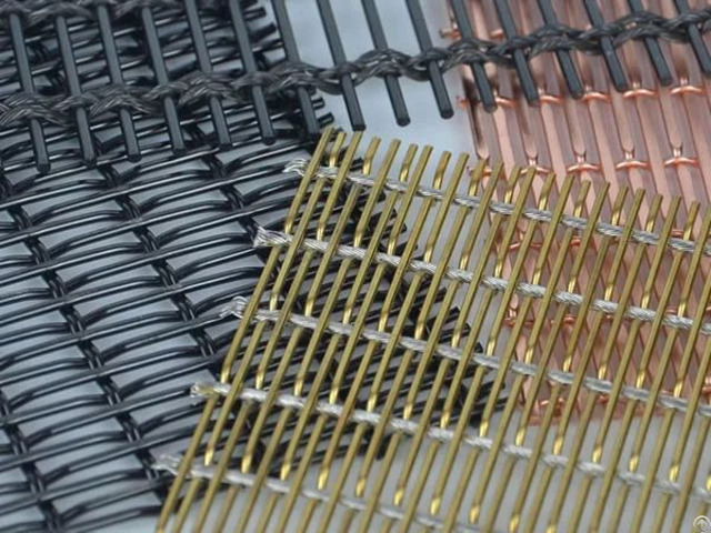 Decorative Wire Mesh Stainless Steel Aluminum Copper Brass In Architectural Designs