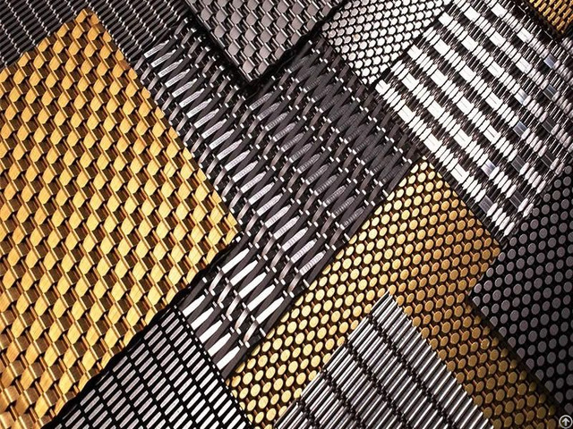 Architectural Woven Mesh Stainless Steel Bronze Brass Finishes
