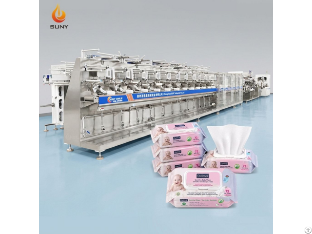 Twin Rolls 12 Wet Wipes Machine