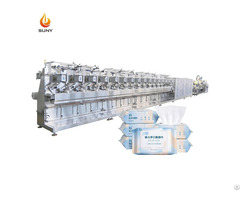 Full Auto 16 20 Lanes Wet Wipes Machine