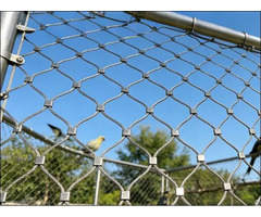 High Tensile Stainless Steel Wire Rope Net Mesh For Zoo Animal Enclosures