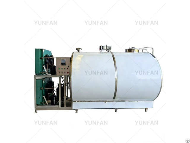 8000l Horizontal Milk Cooling Tank