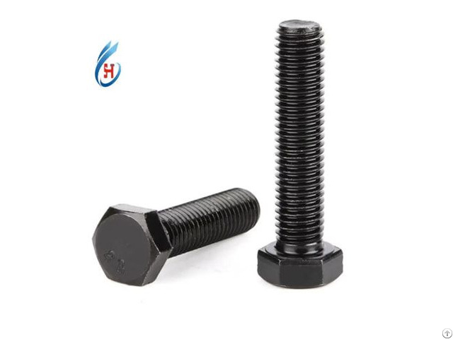 High Strength Black Oxide Hex Screws