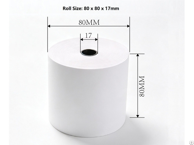 80mm X 80 Meters Long Thermal Receipt Roll Bpa Free