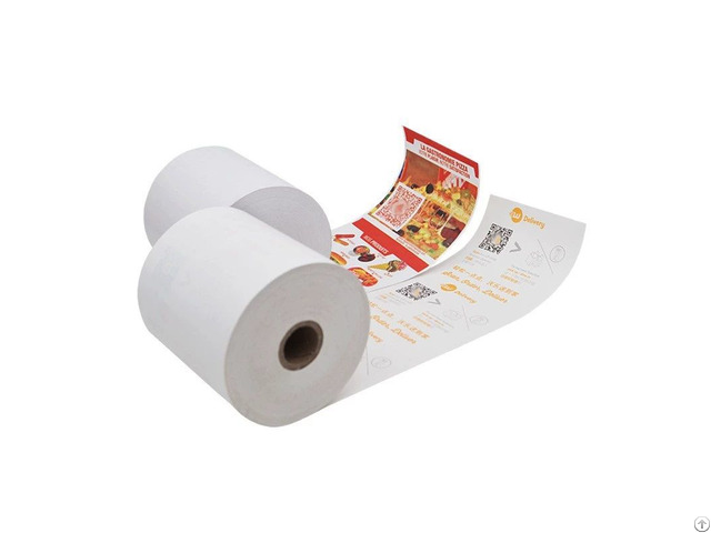 57x50x12mm X 30 Meters Long Bpa Free Custom Printed Thermal Receipt Rolls From Juxin Paper