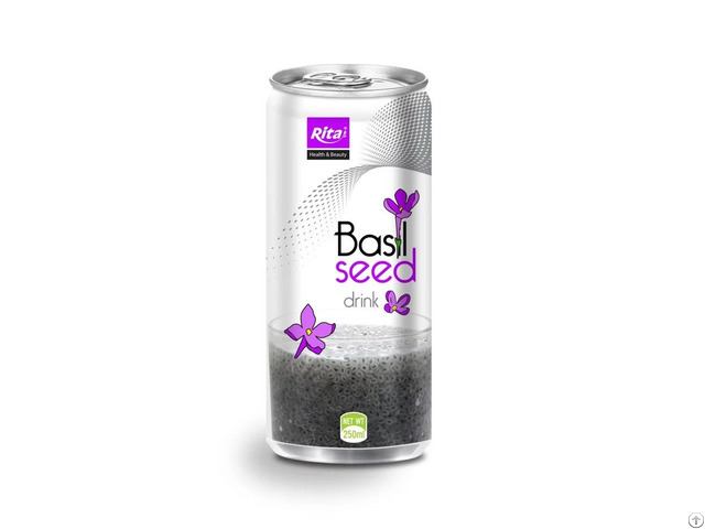 Canned Basil Seed Drink 250ml Wholesale Beverage