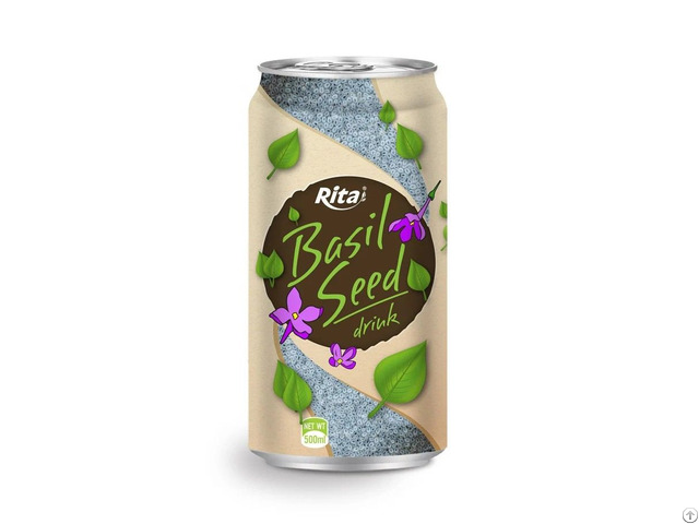 Canned Basil Seed Drink 500ml Wholesale Beverage