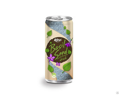 Can Basil Seed Drink With Fruit 250ml Wholesale Beverage