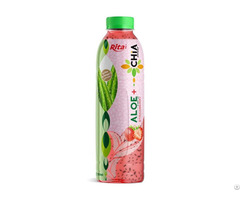 Rita Aloe Vera Drink With Chia Seed Strawberry Flavor Pet Bottle 16 9 Fl Oz Oem Supply From Vietnam