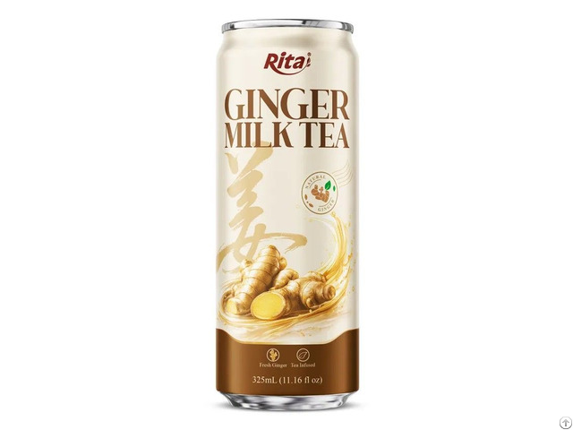 Rita Brand Premium Ginger Milk Tea Drink 325ml Can Wholesale Beverage