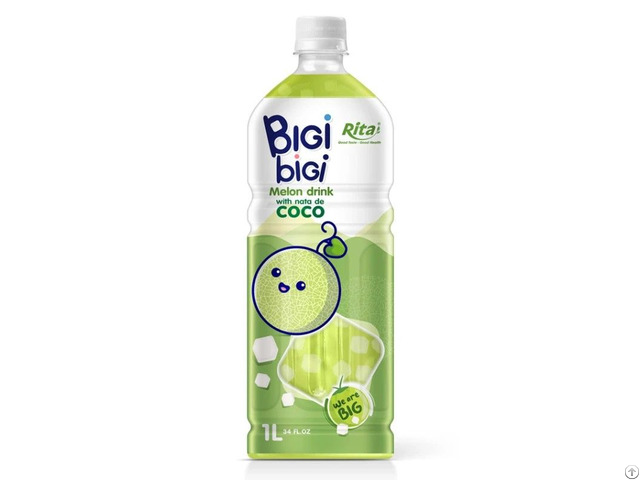 Pet Bottle Rita Bici Melon Drink With Nata De Coco 1l Wholesale Beverage