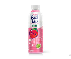 Pet Bottle Bici Strawberry Drink With Nata De Coco 16 9 Fl Oz Wholesale Beverage