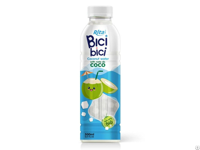 Bici Coconut Water With Nata De Coco Big Size 16 9 Fl Oz Pet Bottle Wholesale Beverage