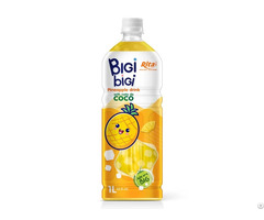Bigi Pineapple Drink With Nata De Coco 1l Pet Bottle Wholesale Beverage