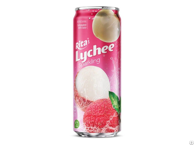 Rita Sparkling Lychee Drink 320ml Sleek Can Wholesale Beverage
