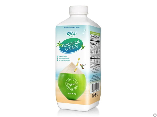 Pp Bottle Square Shape Natural Coconut Water No Preservatives 1l Wholesale Beverage