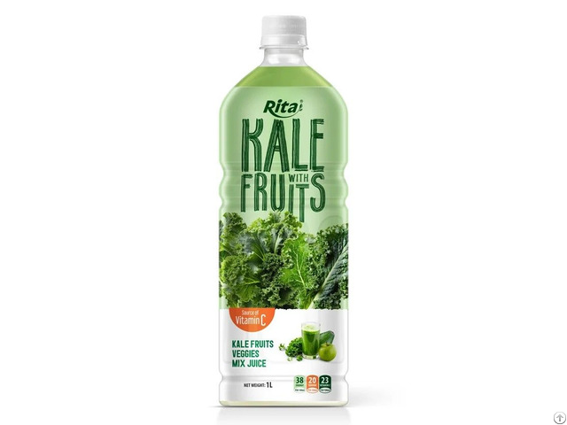Kale Fruits With Veggies Mix Juice Vitamin C 1l Pet Wholesale Beverage
