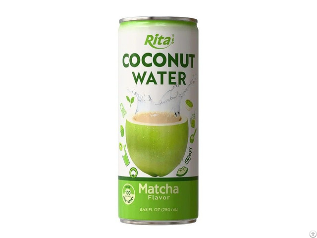 Can Coco Coconut Water Matcha Flavour 250ml Wholesale Beverage
