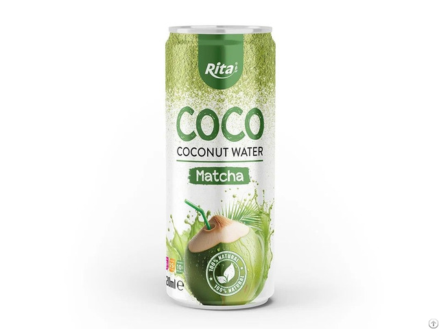 Coco Coconut Water Matcha Flavour Oem Odm Wholesale Beverage