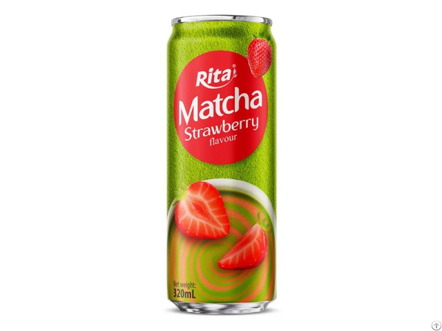 Cans Rita Matcha Tea Drink With Strawberry Flavor 320ml Wholesale Beverage