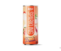 Sparkling Drink Fruit Peach And Jasmine Tea 250ml Cans Wholesale Beverage
