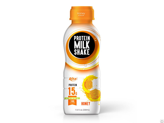 Protein Milk Shake With Honey 330ml Pp Bottle