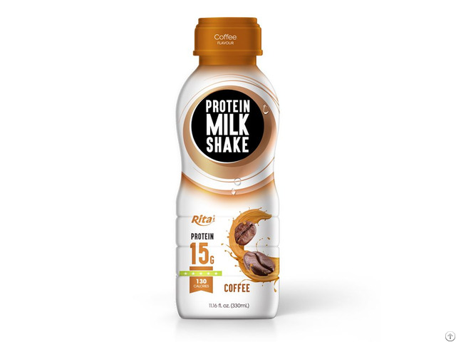 Protein Milk Shake With Coffee Flavor 330ml Pp Bottle
