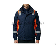 High Visibility Hooded Executive Work Jacket