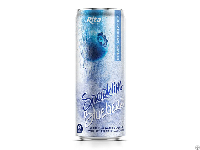 Best Flavor 320ml Sleek Can Sparkling Water Mix Blueberry