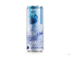 Best Flavor 320ml Sleek Can Sparkling Water Mix Blueberry