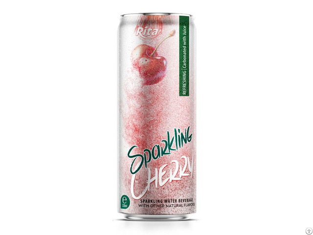 Hot Trending Sparkling Water Mix Cherry 320ml Sleek Can