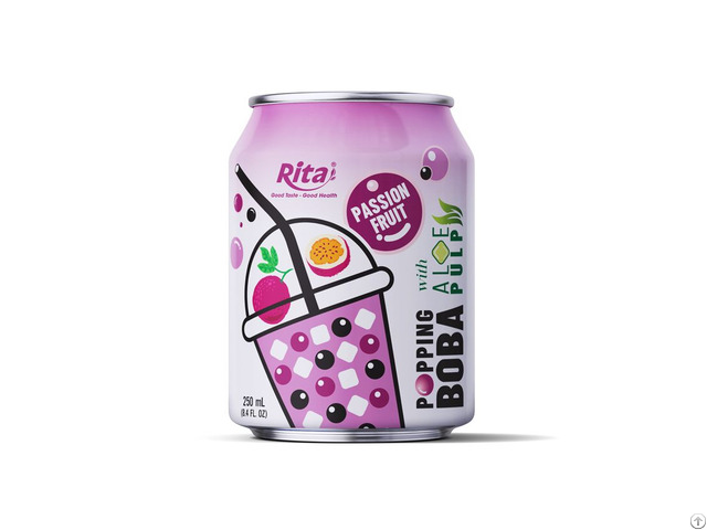 Hot Trending 8 4 Fl Oz Cans Popping Boba Bubble Tea Mix Peach